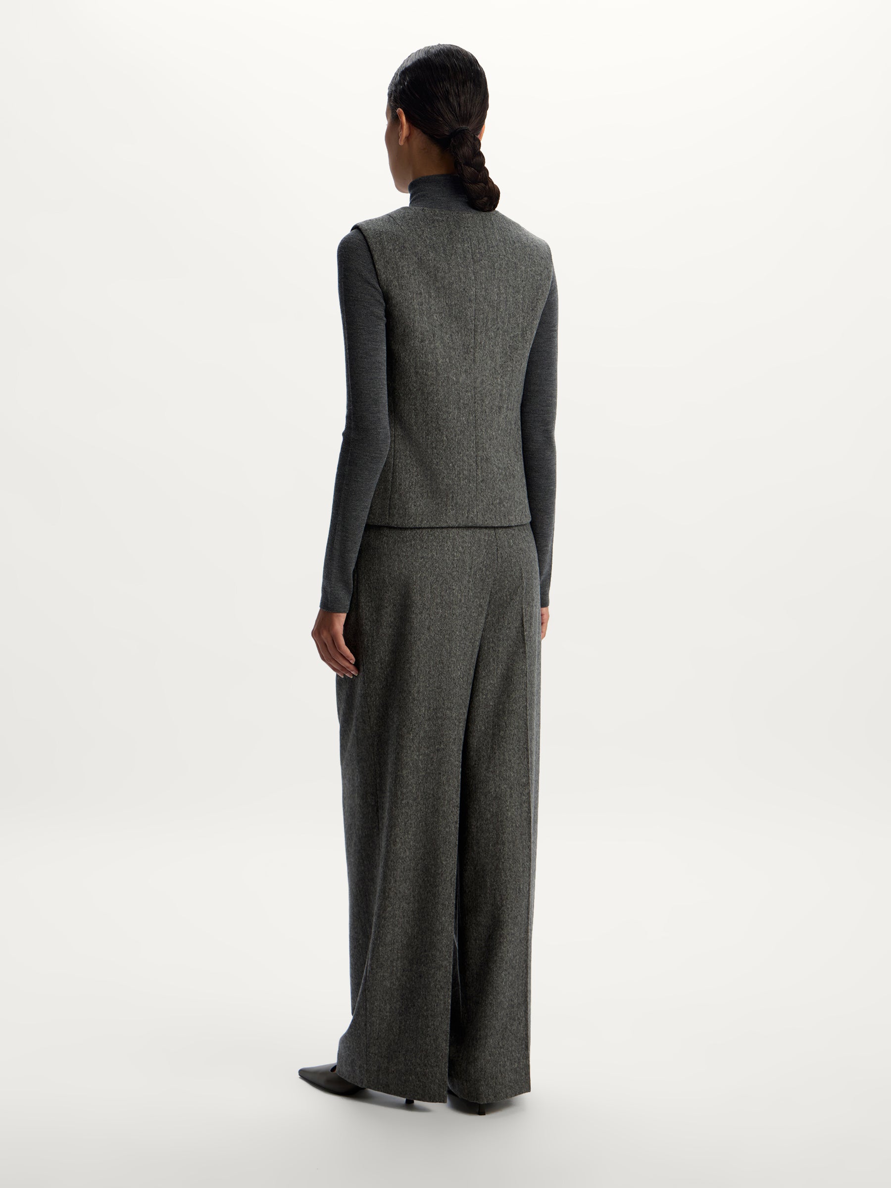 Wool-cashmere trousers