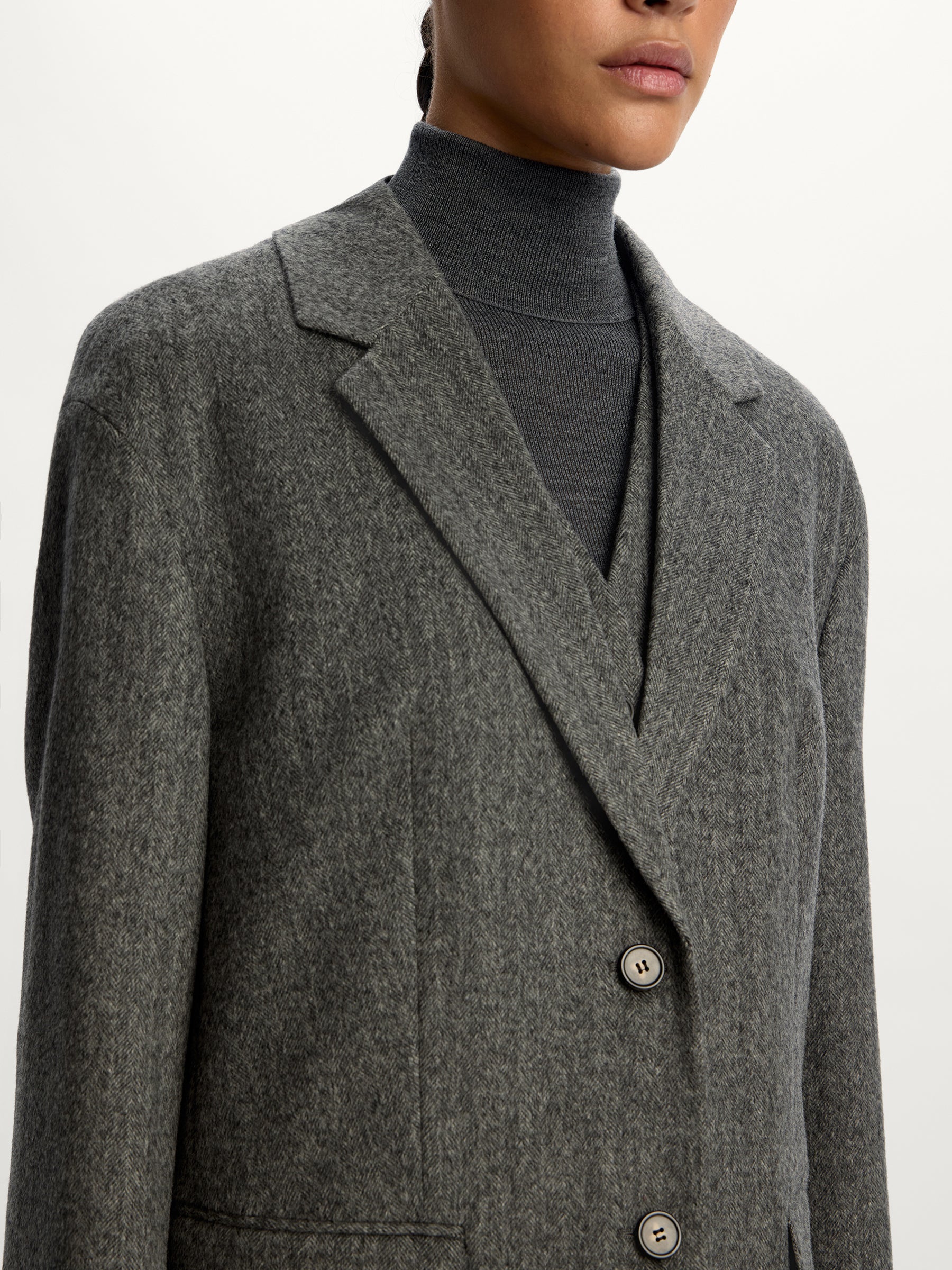 Wool-cashmere blazer