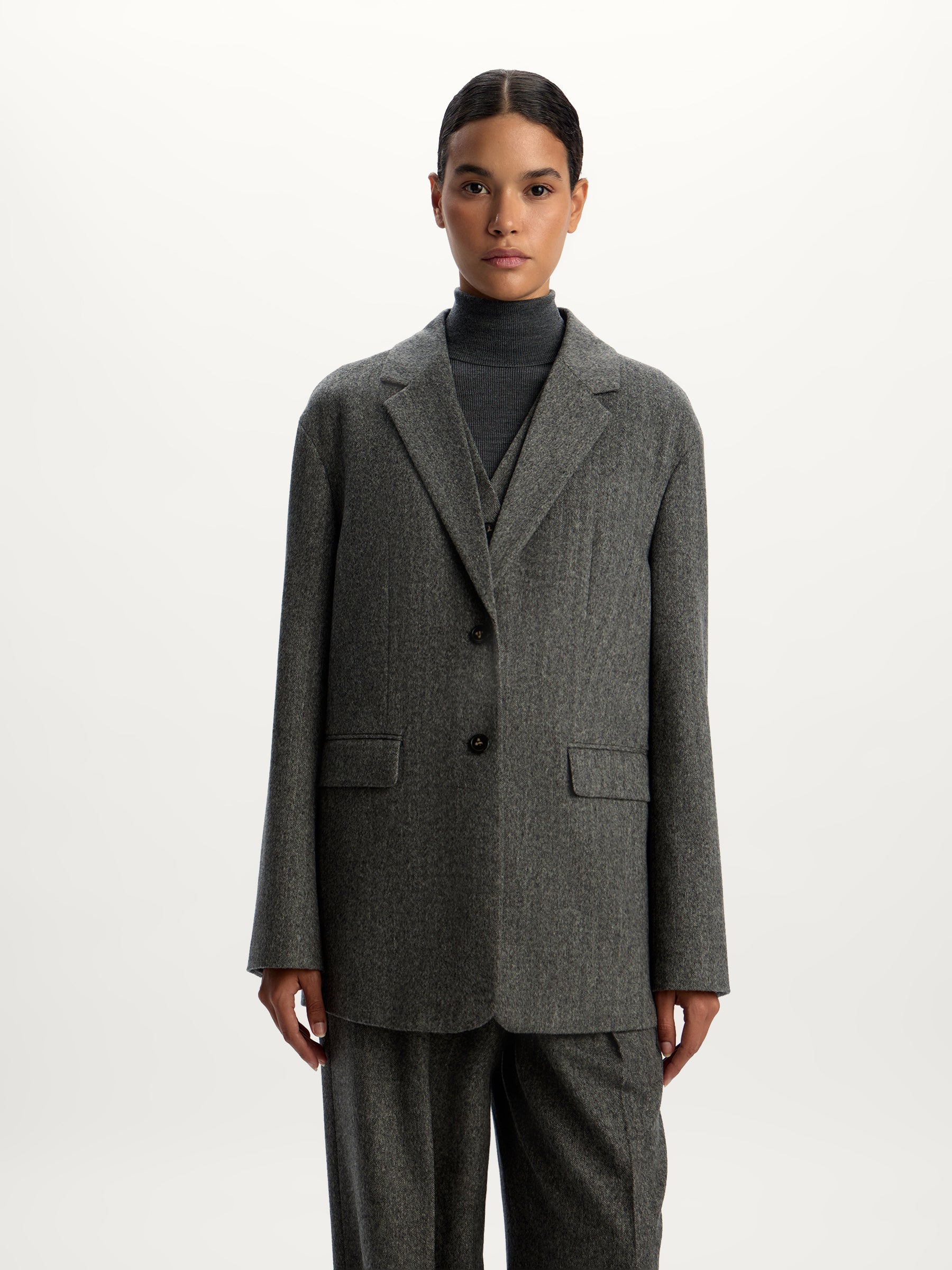 Wool-cashmere blazer