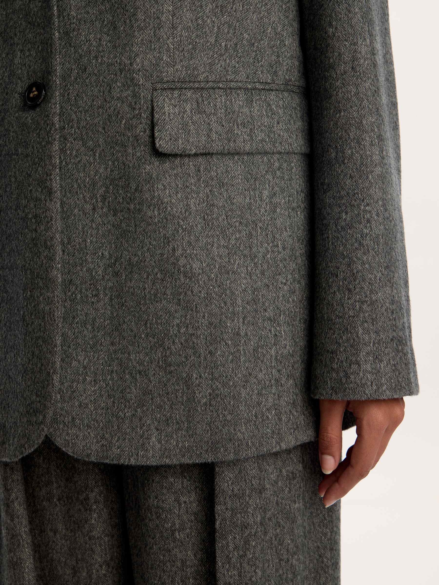 Wool-cashmere blazer