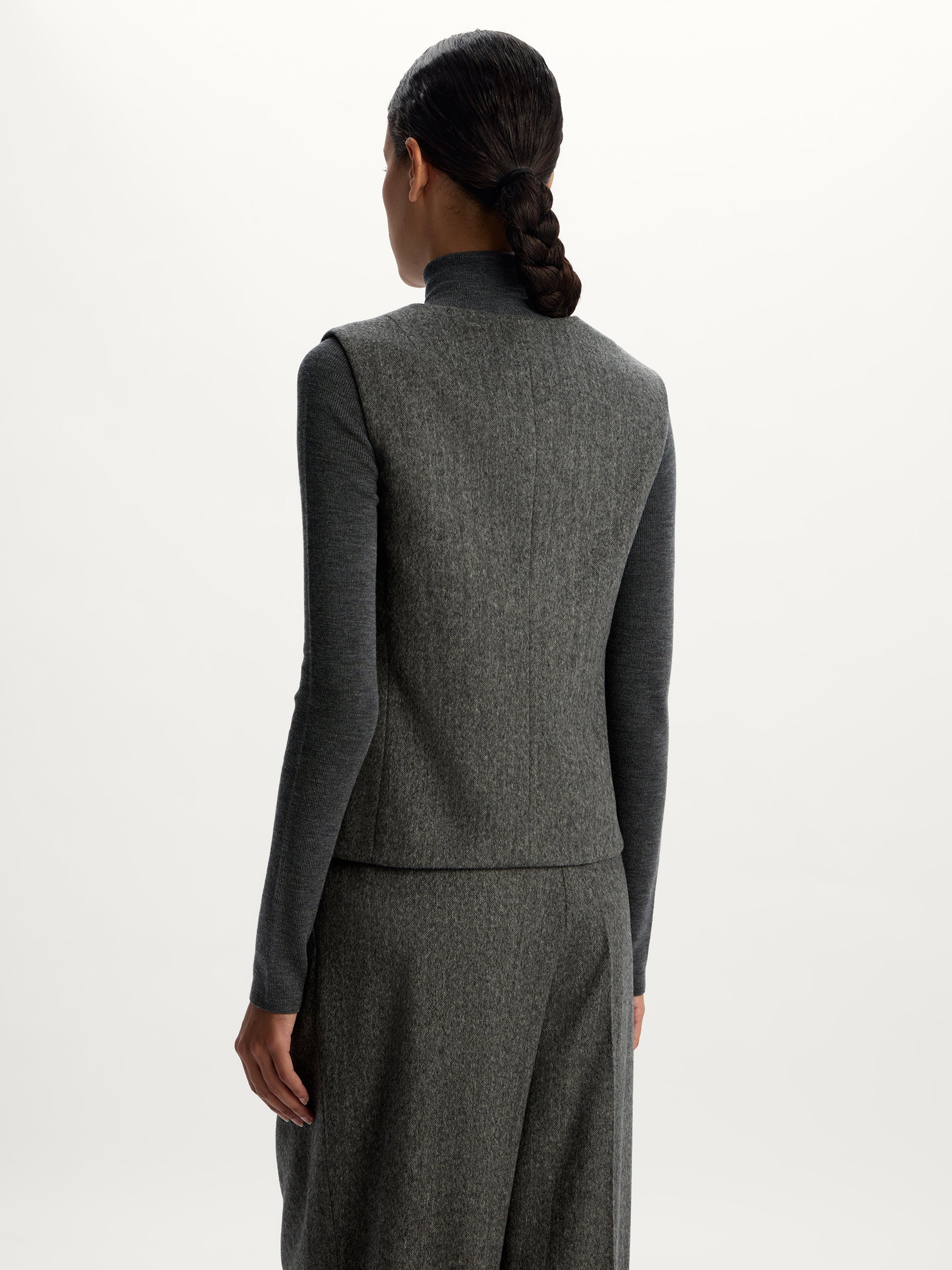 Wool-cashmere vest