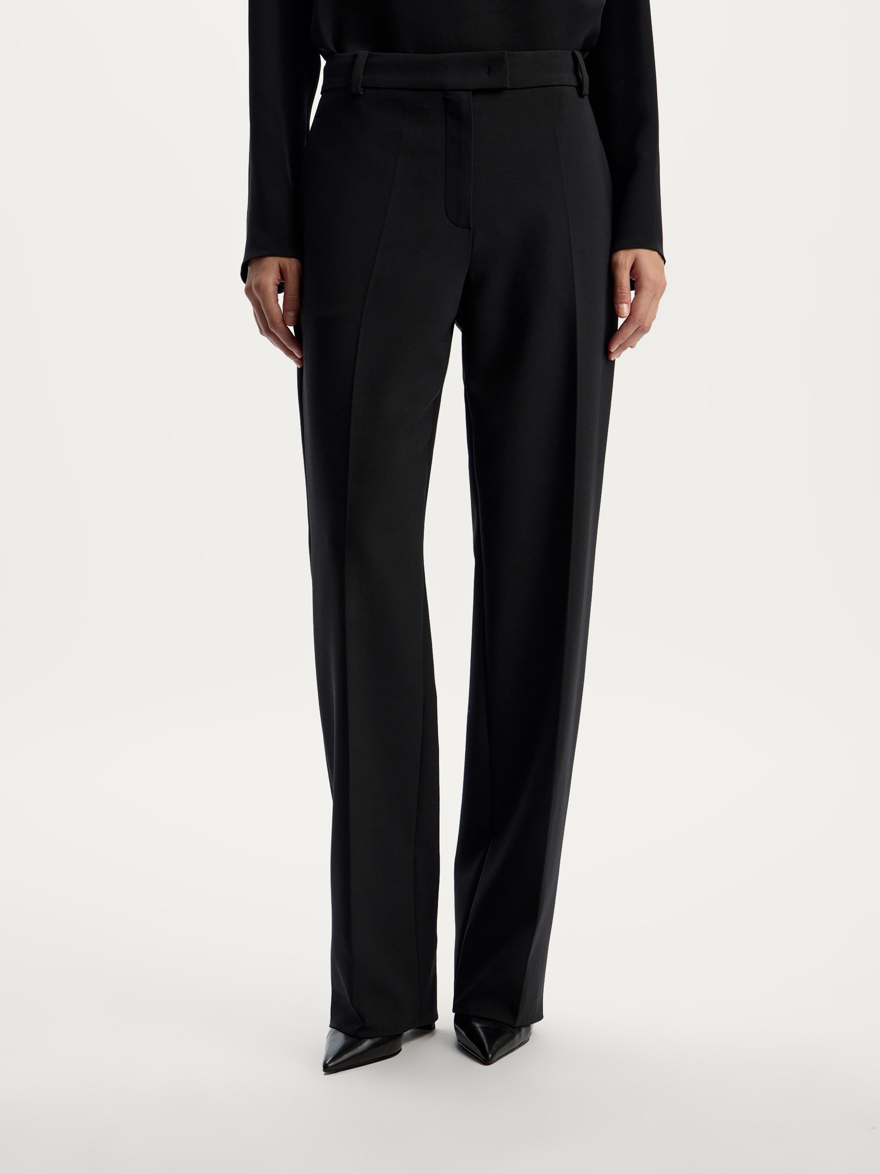 Straight leg trousers