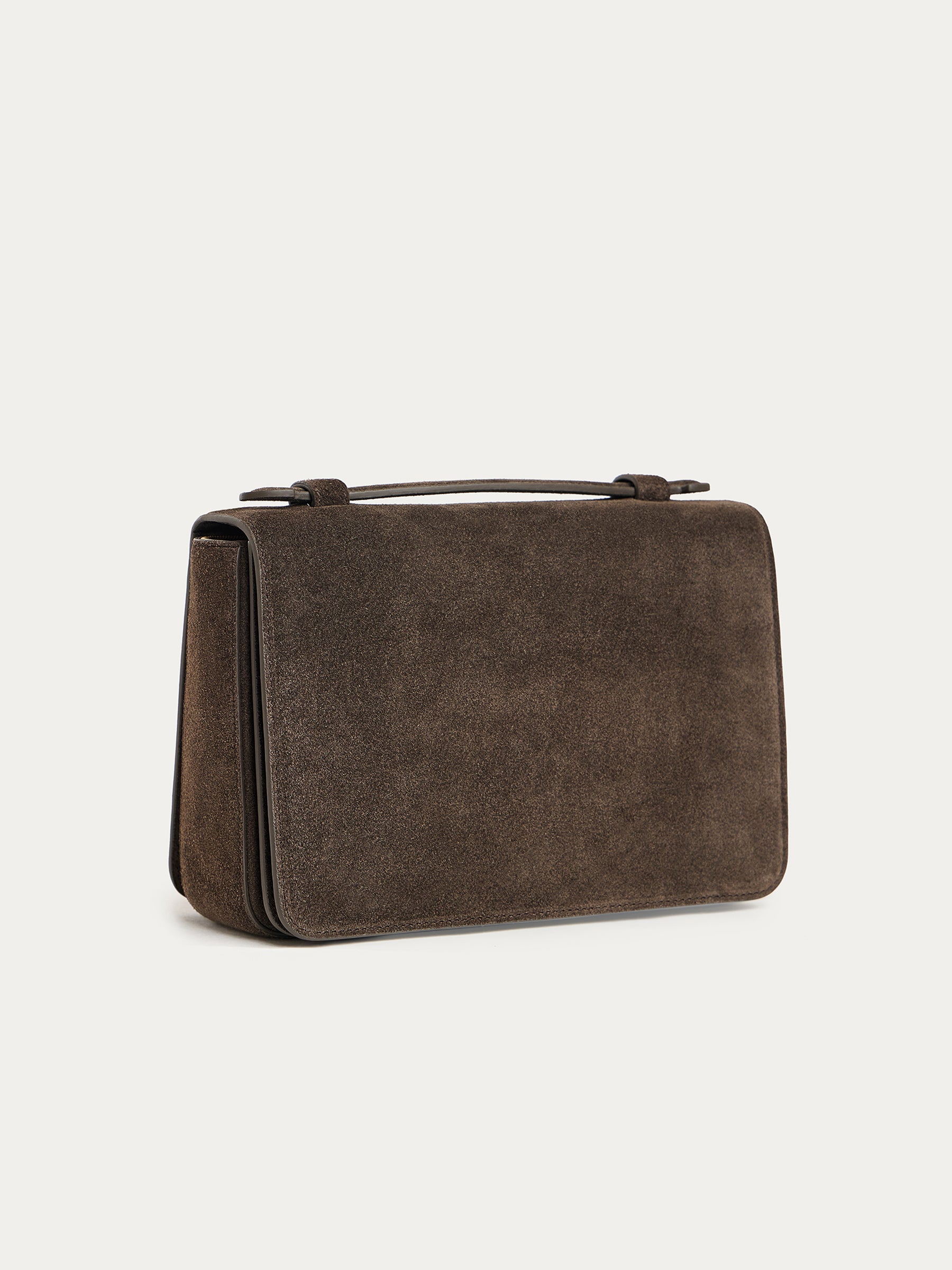 Suede cross-body bag