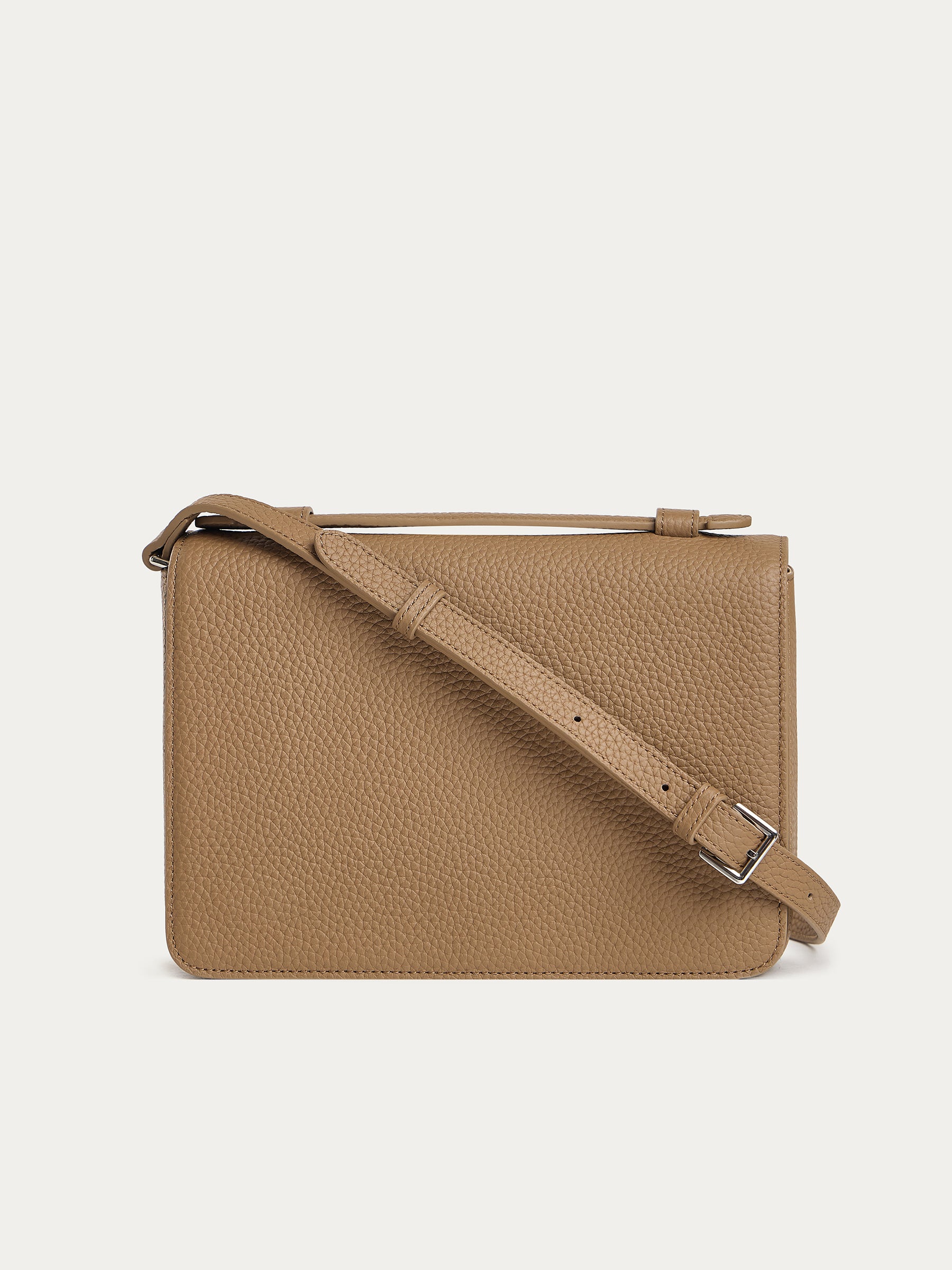 Leather cross-body bag