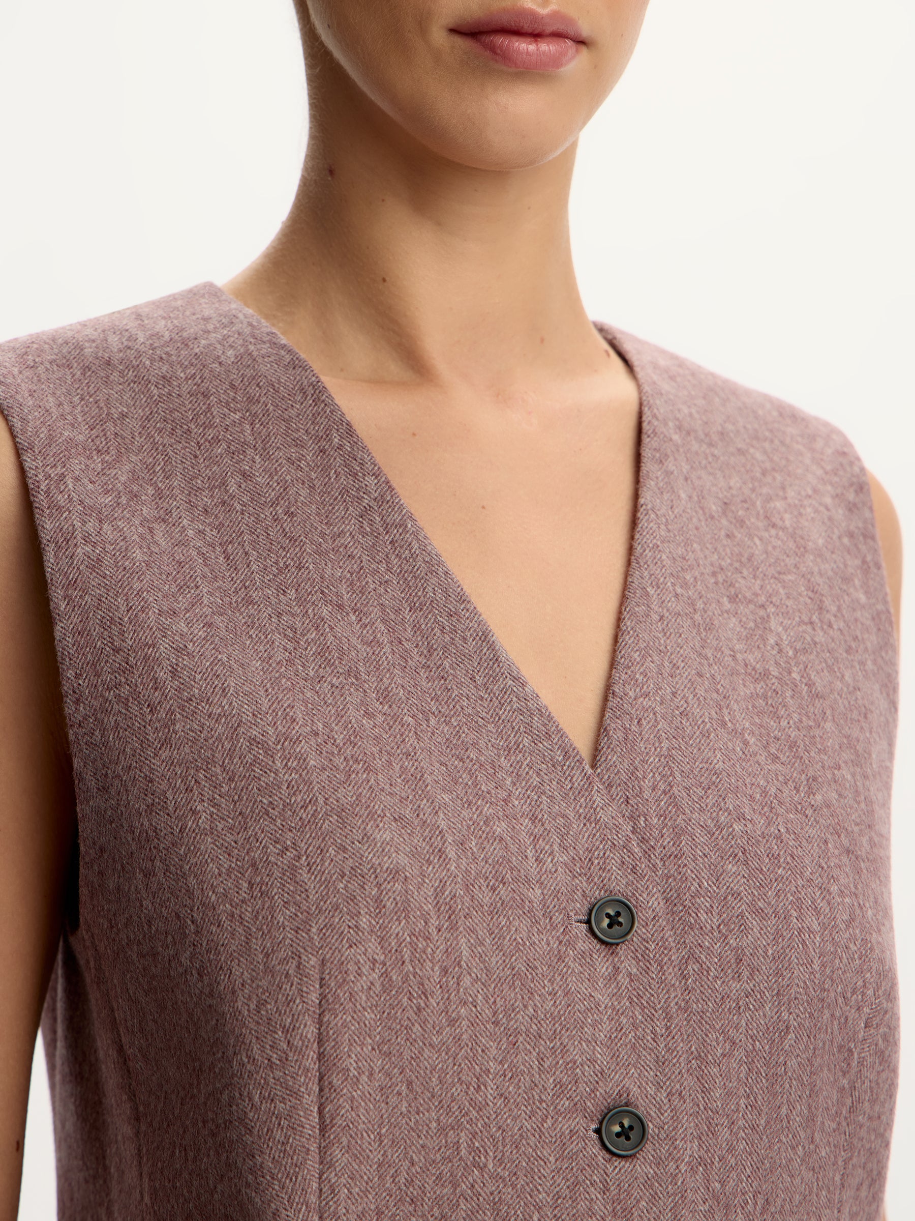 Wool-cashmere vest