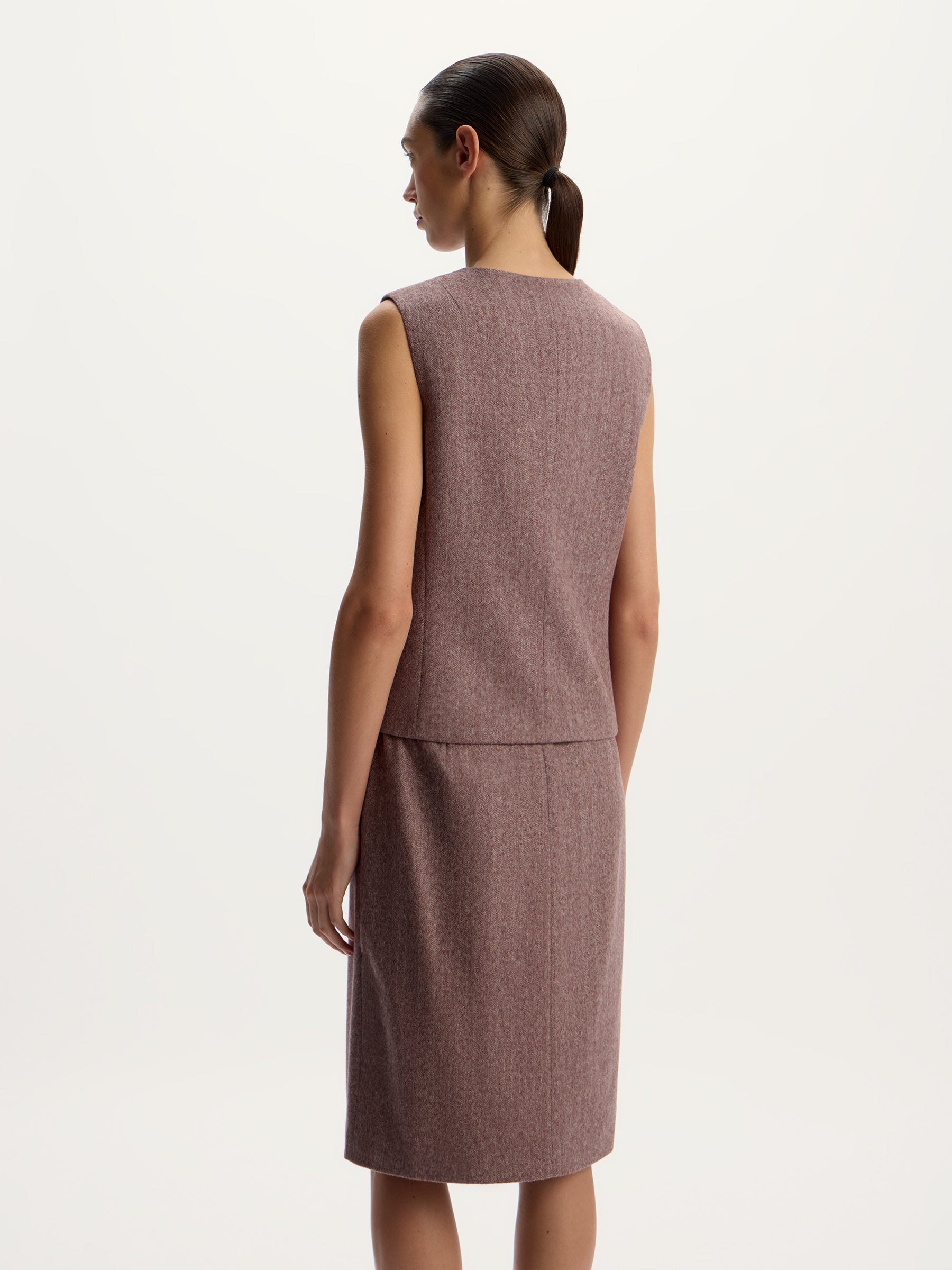 Wool-cashmere vest