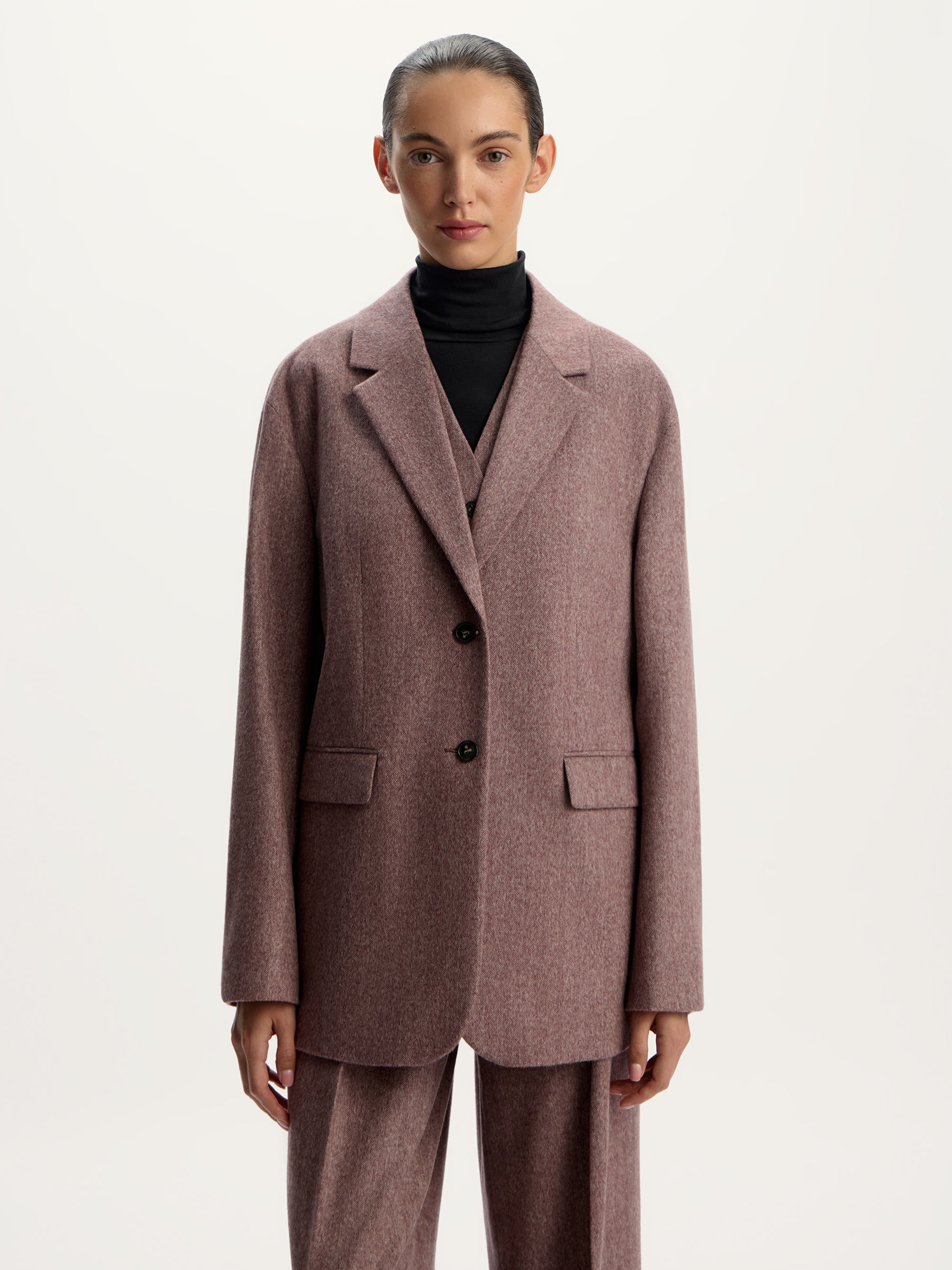 Wool-cashmere blazer