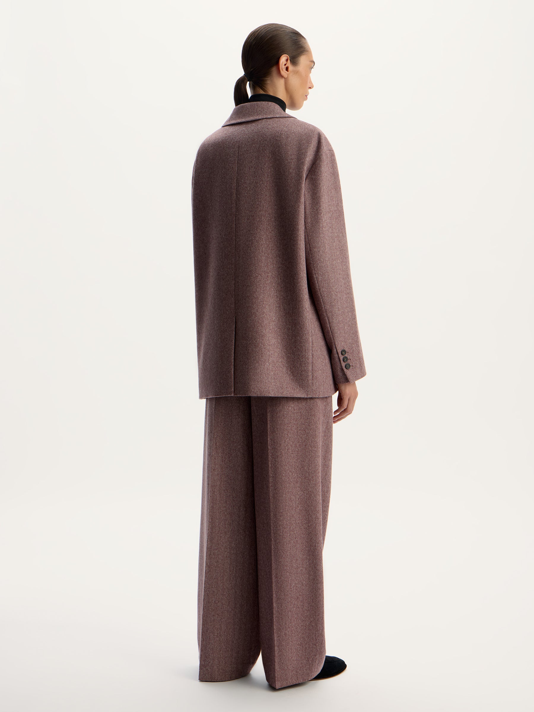 Wool-cashmere trousers