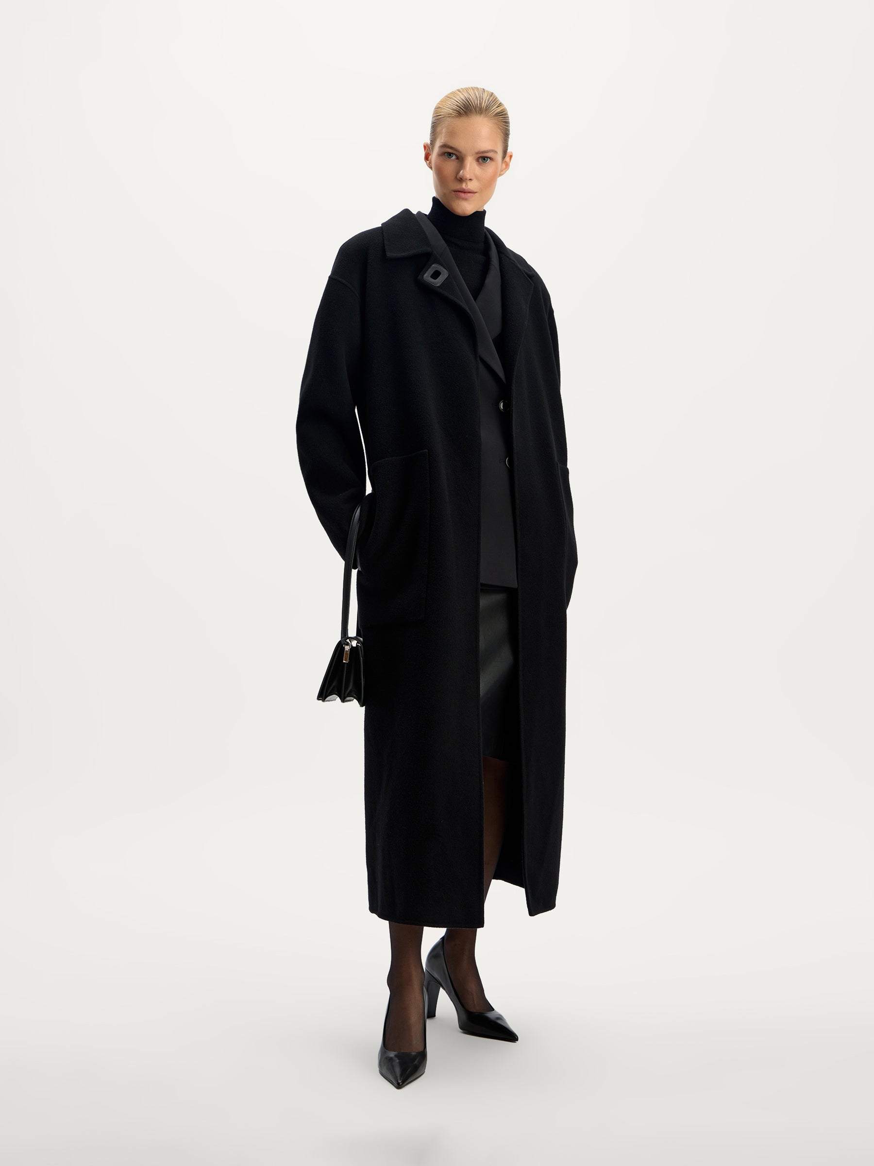 Wool-cashmere coat