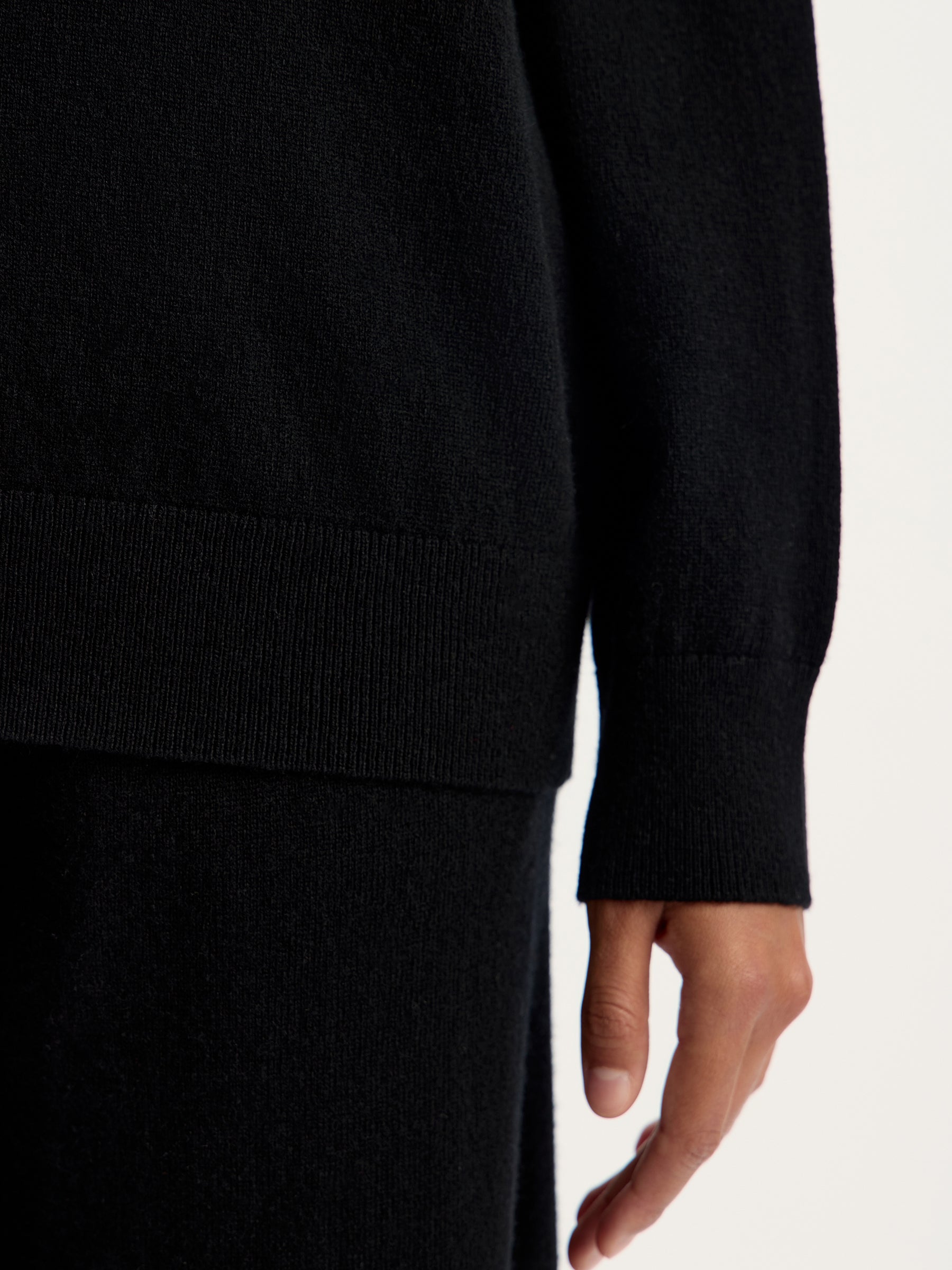 Wool-cashmere crew neck jumper