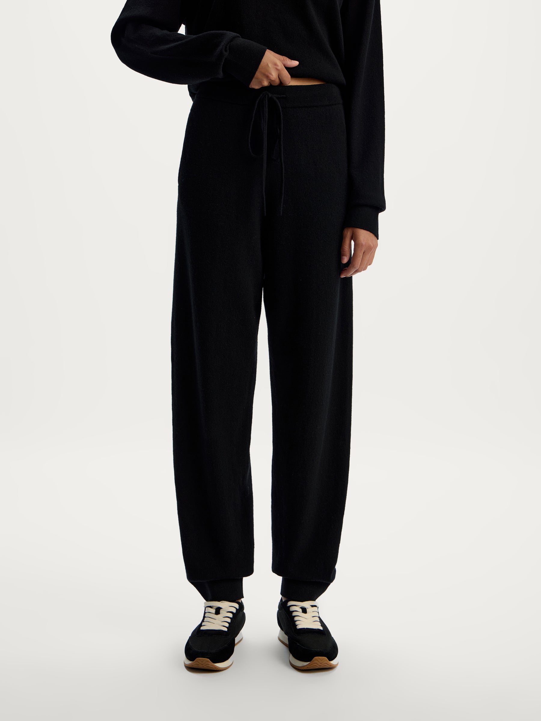 Wool-cashmere joggers