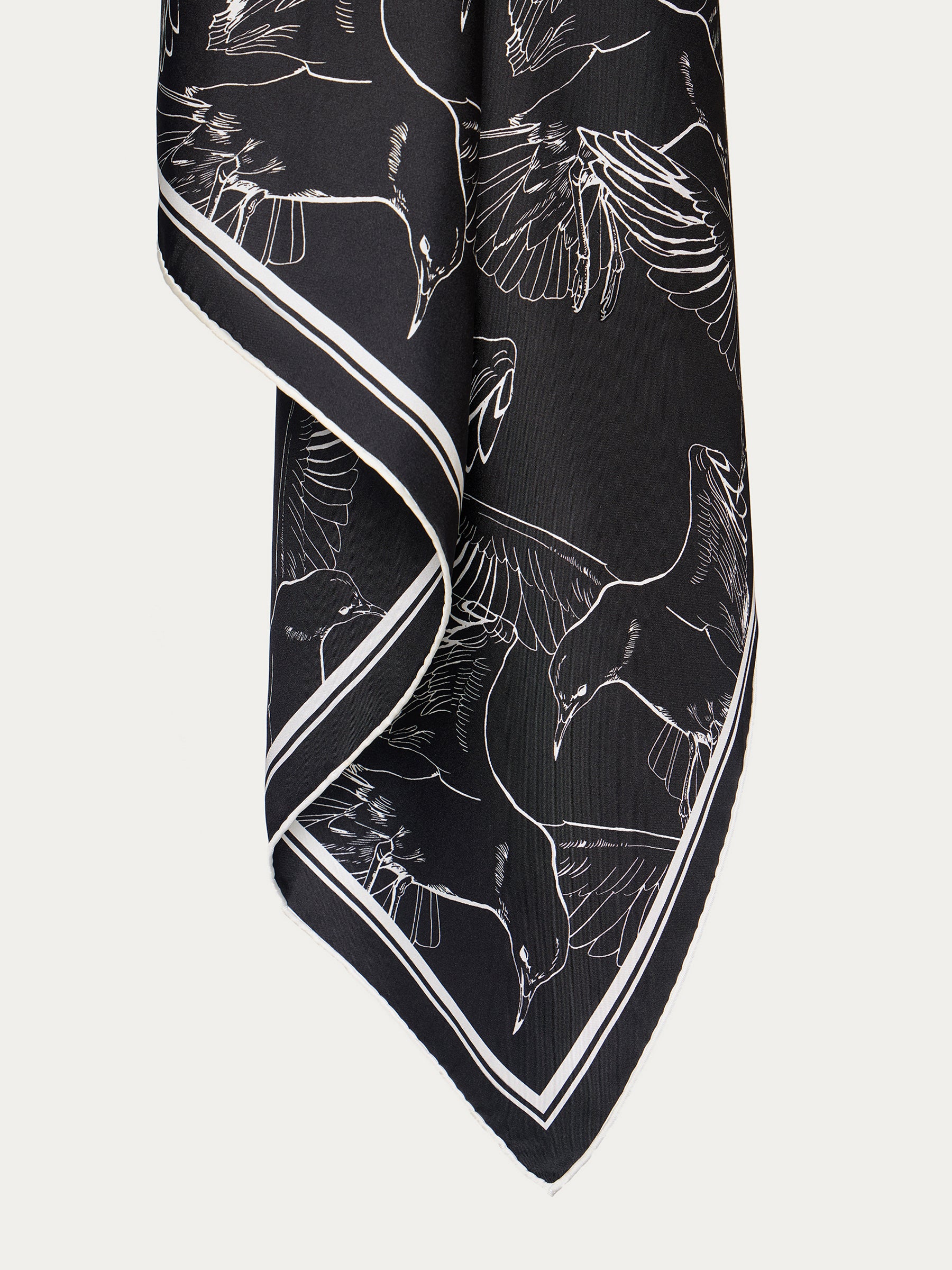 Printed silk scarf