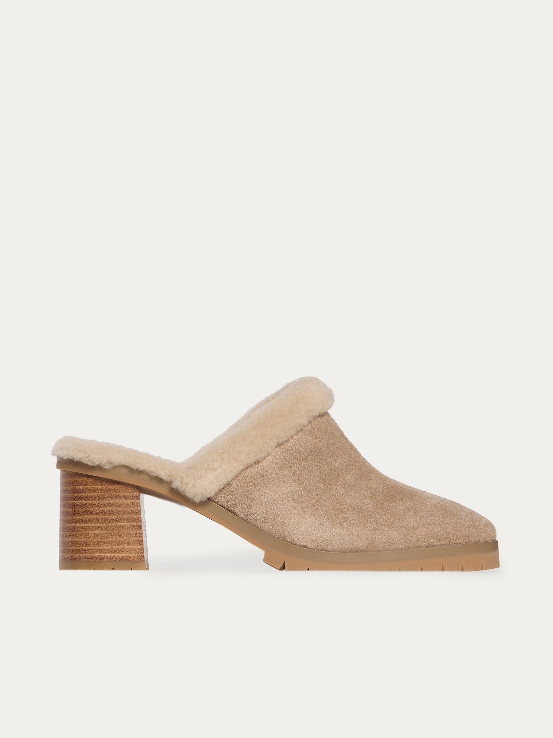 Shearling mules