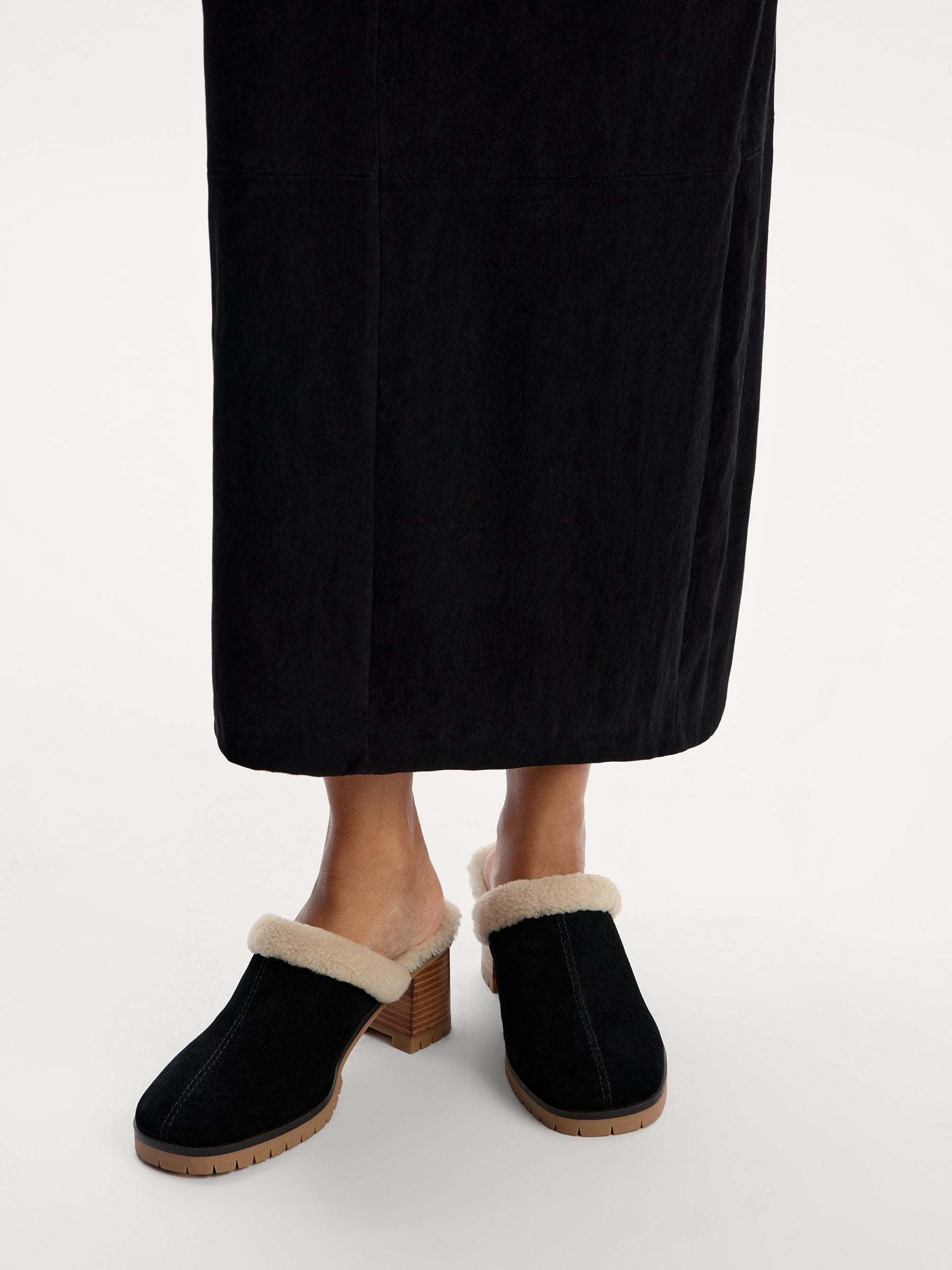 Shearling mules