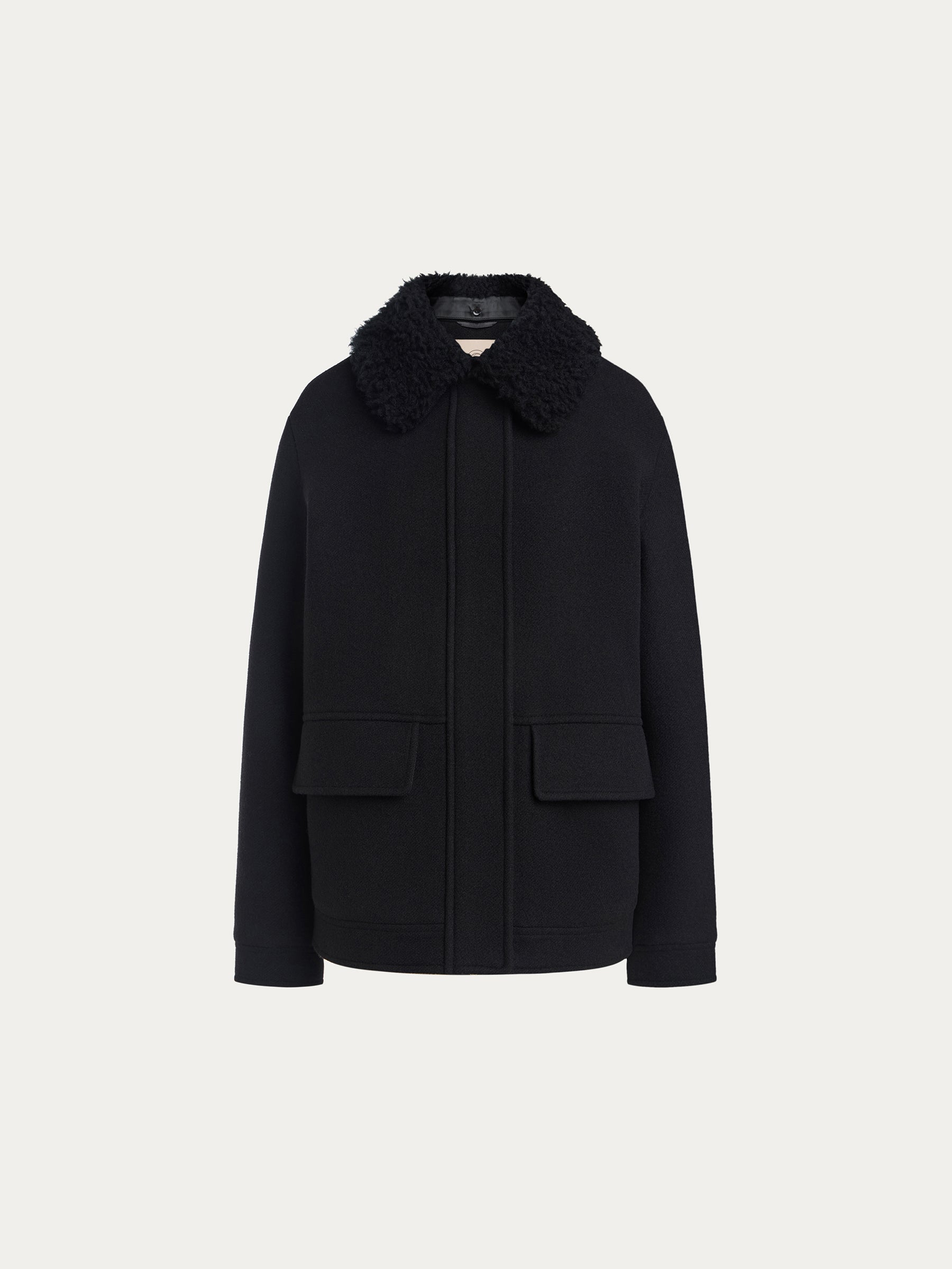 Padded wool bomber