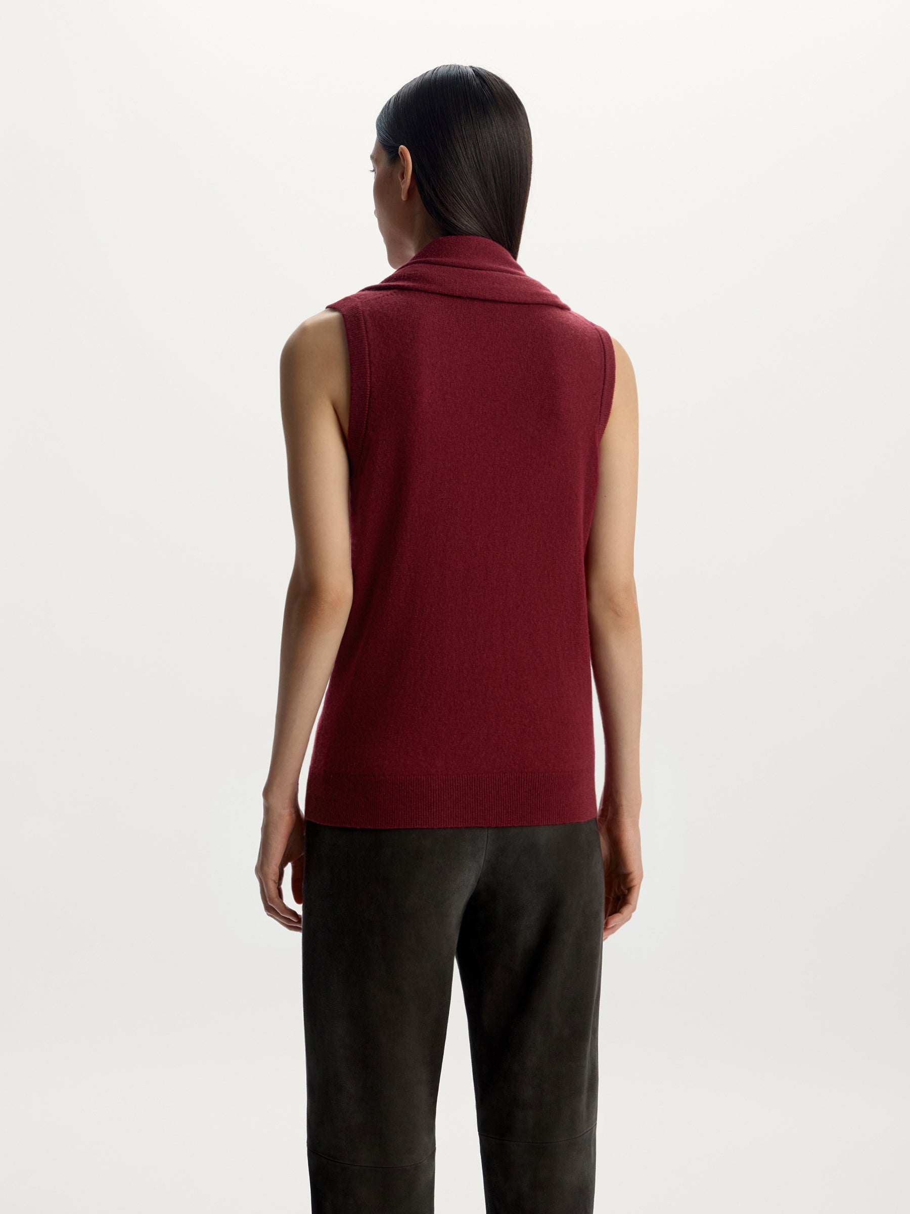 Wool-cashmere scarf top