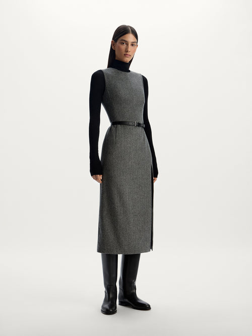 Wool-cashmere dress