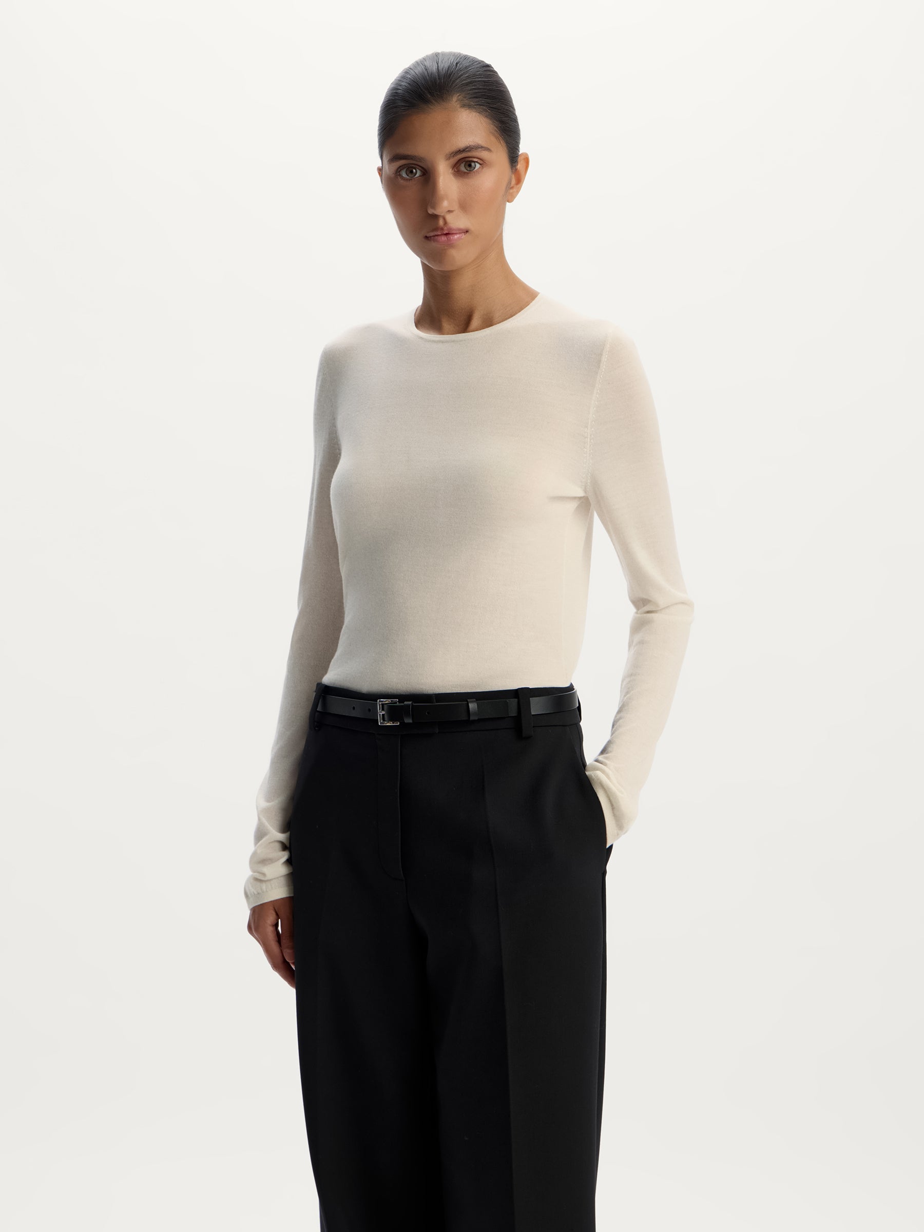 Wool-silk-cashmere jumper