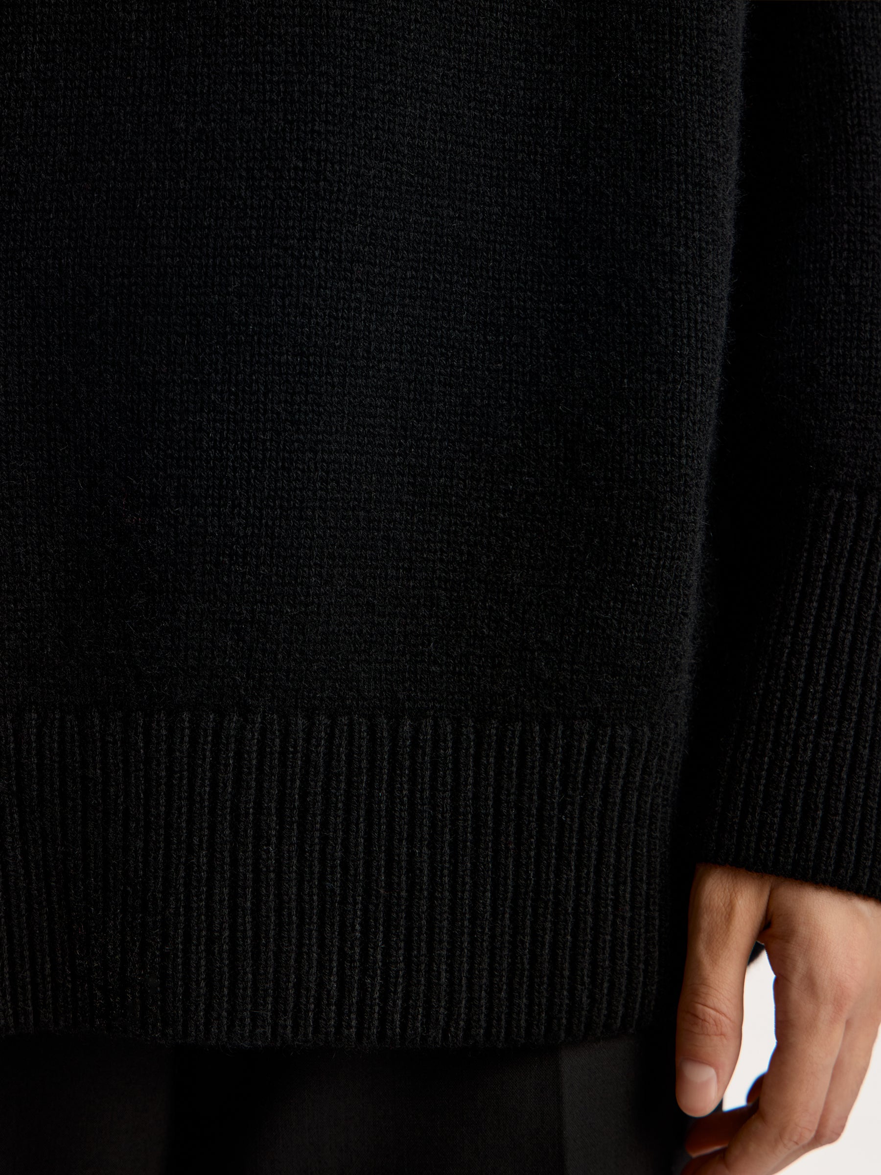 Wool-cashmere crew neck jumper