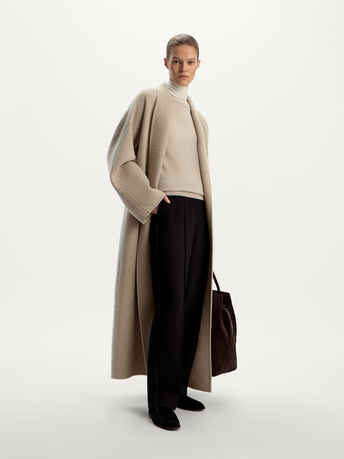 Stitched-crease trousers