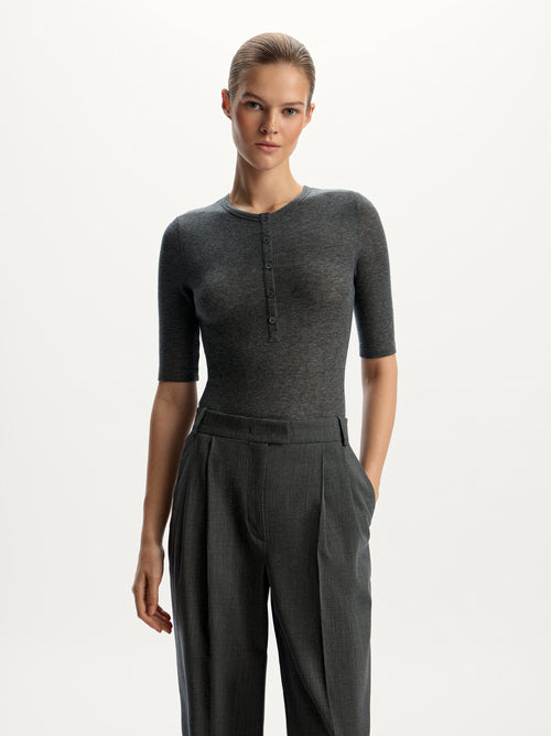 Lyocell-wool bodysuit