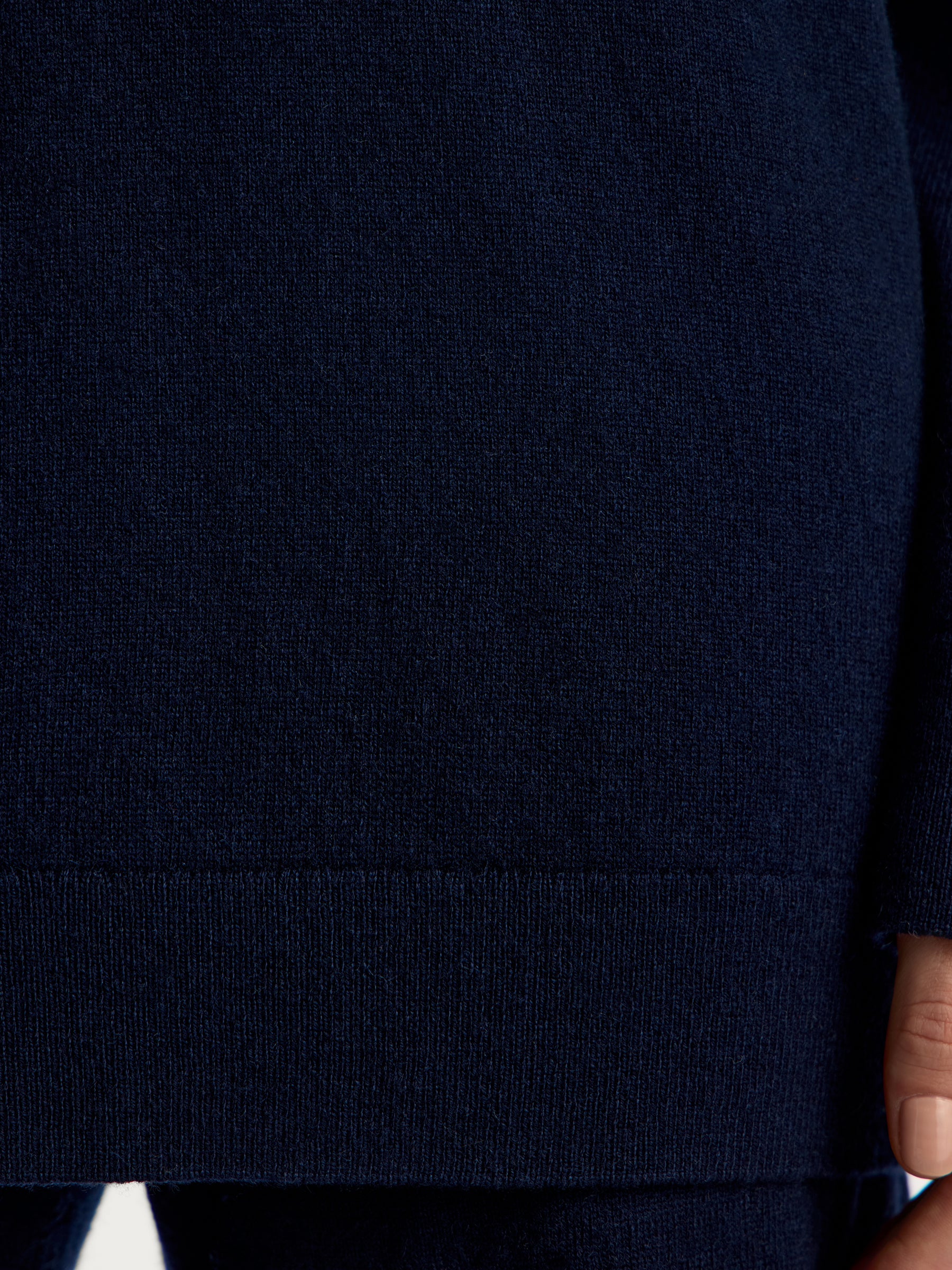 Wool-cashmere turtleneck jumper