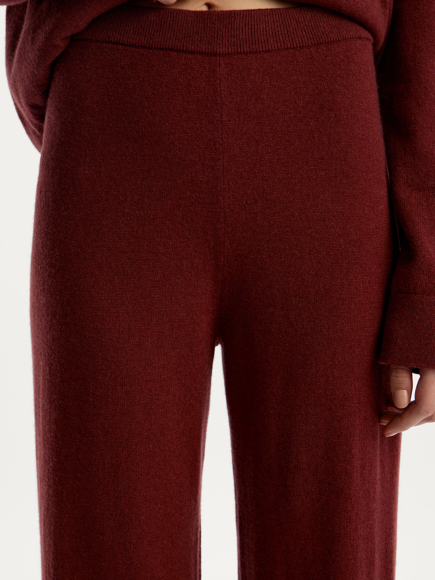 Wool-cashmere trousers