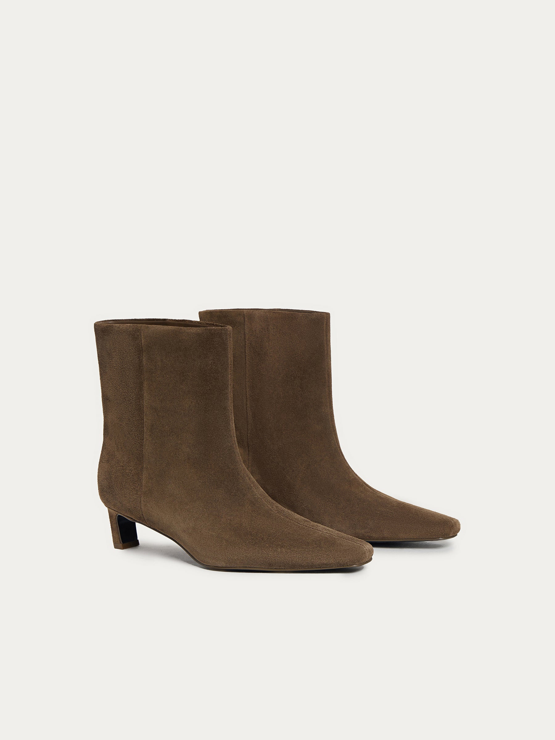 Suede ankle boots