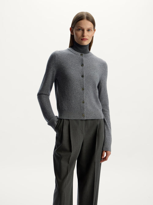 Wool-cashmere cardigan
