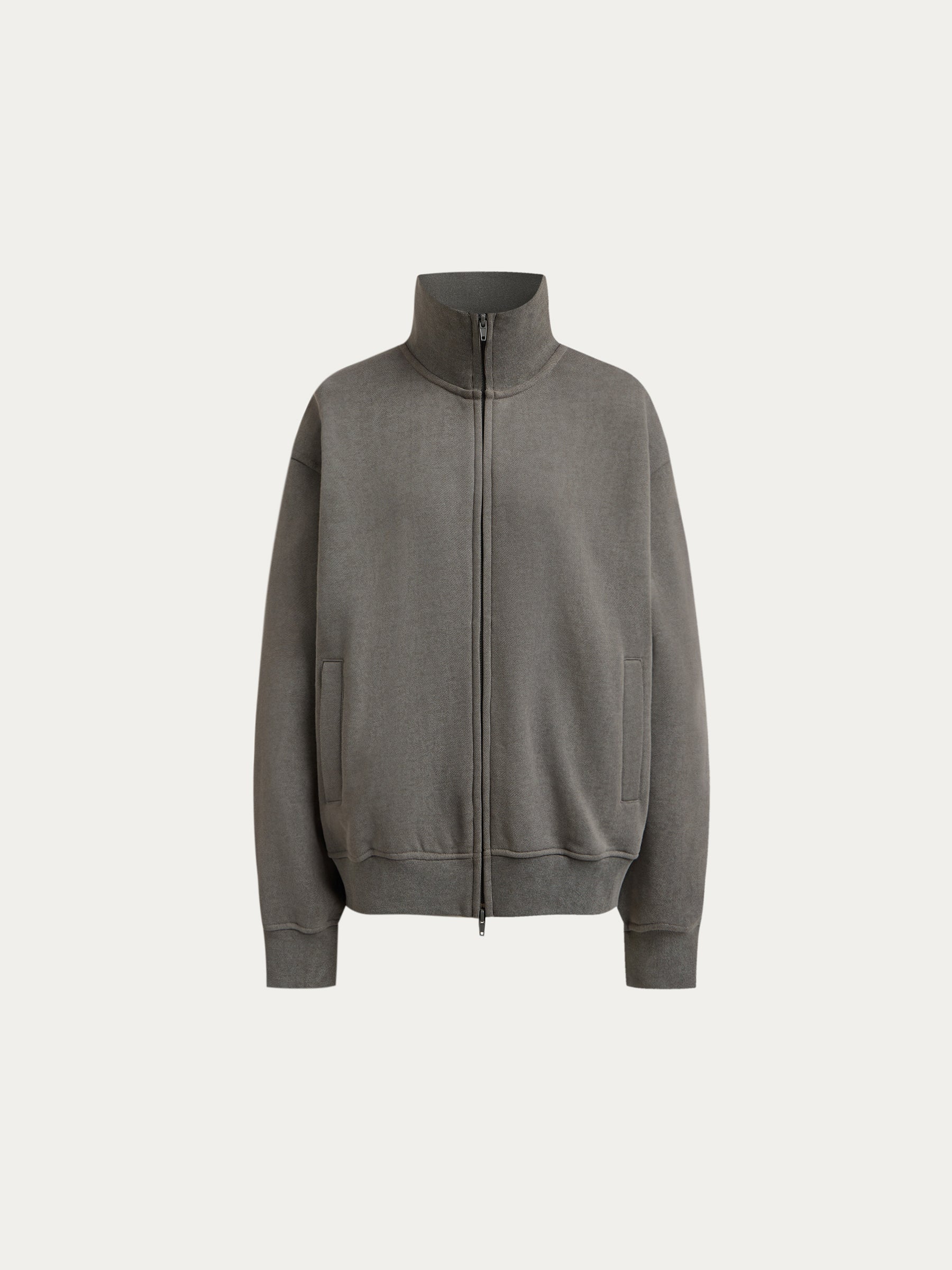 Zip terry sweatshirt