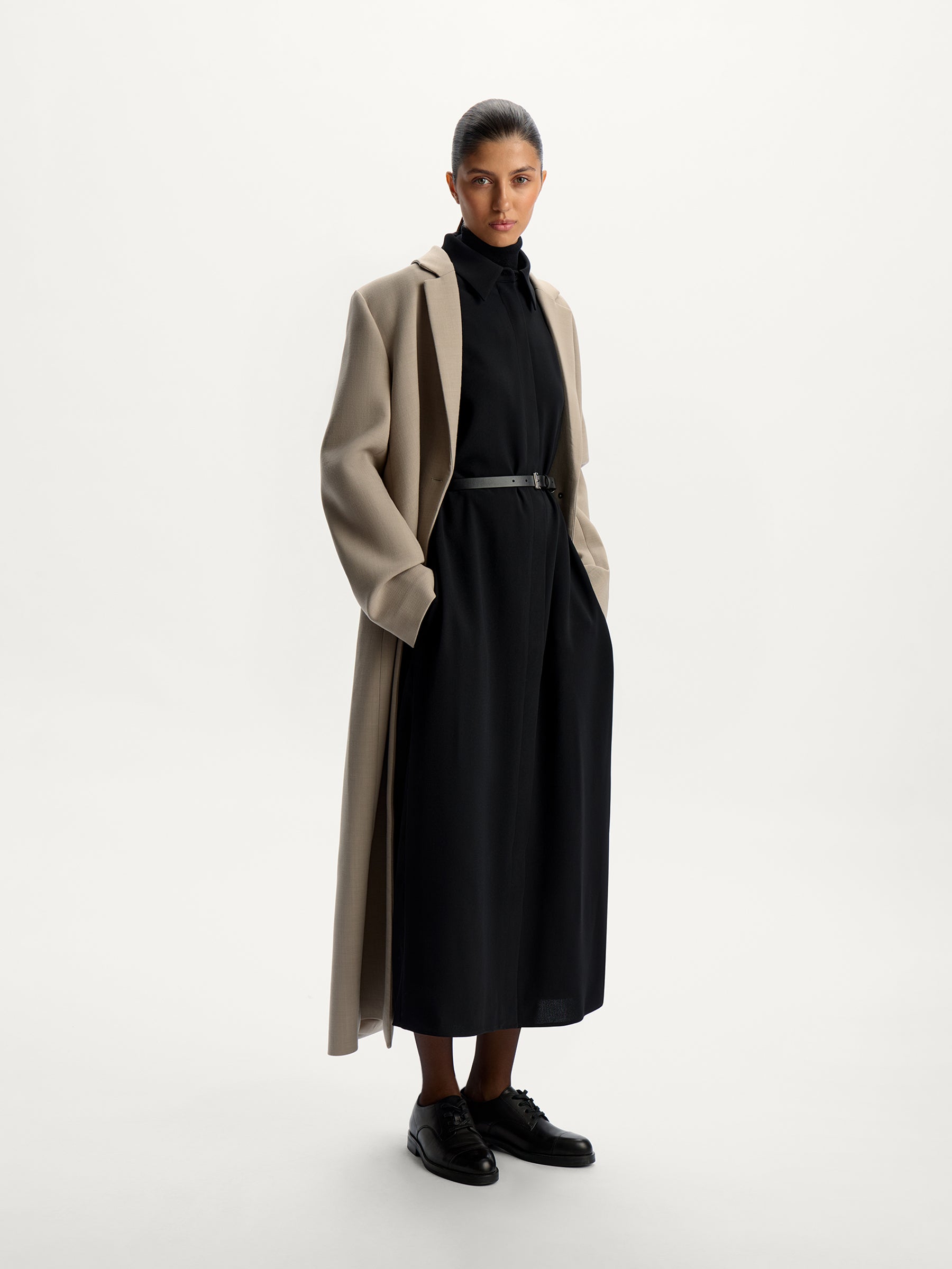 Wool blend coat