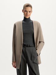 Wool blend blazer