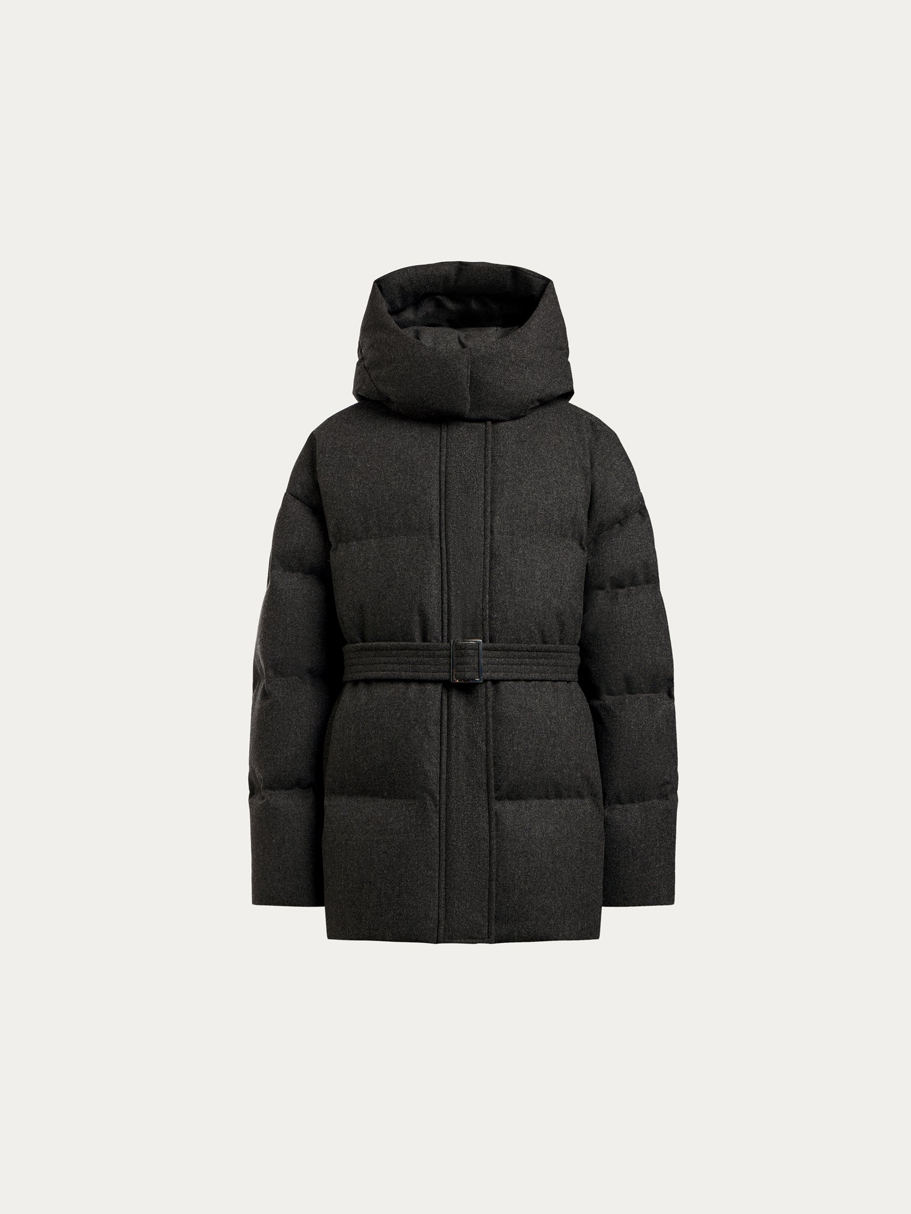 Wool-cashmere down jacket