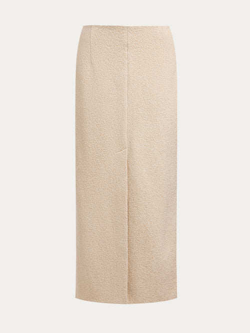 Wool-cotton skirt