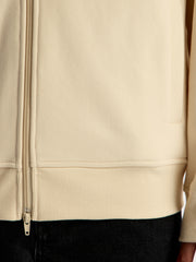 Peached terry zip hoodie