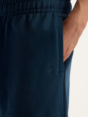Wide leg terry trousers