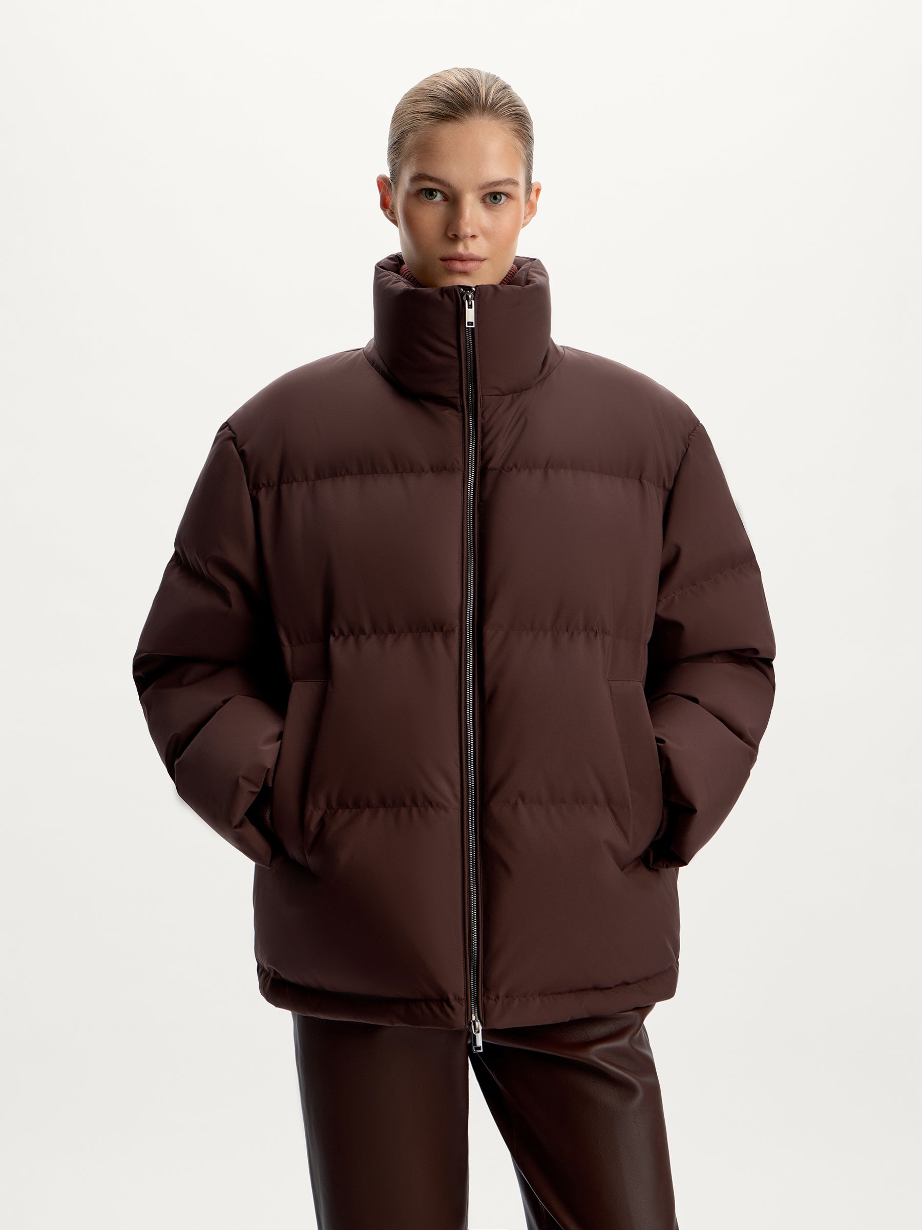 Oversized down jacket