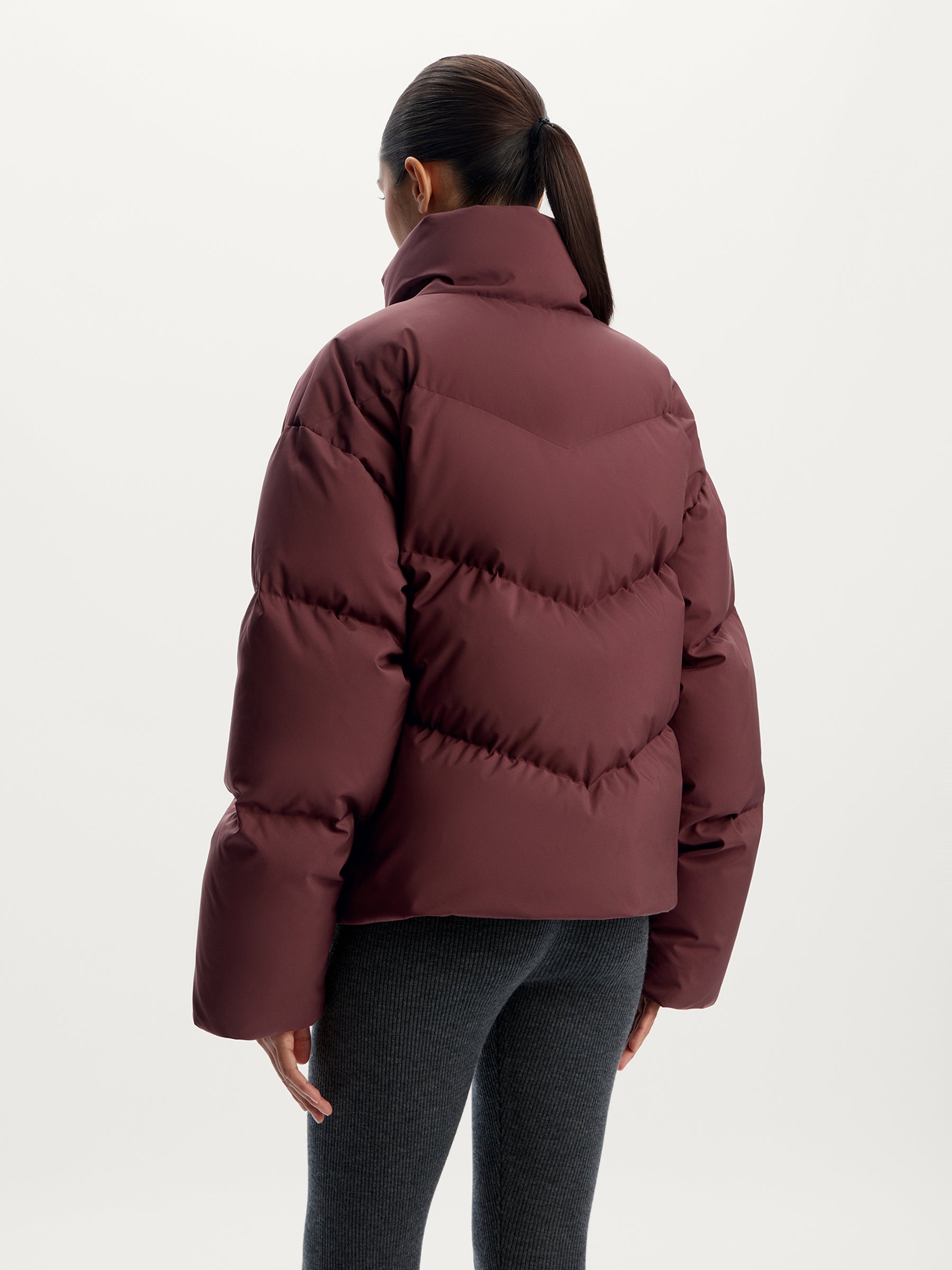 Cropped down jacket