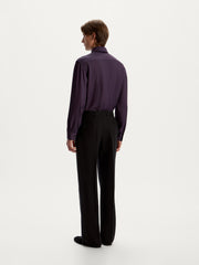 Merino-silk trousers
