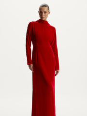 Velvet maxi dress