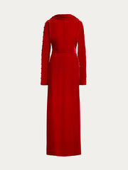 Velvet maxi dress