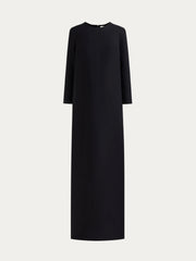 Wool-silk maxi dress