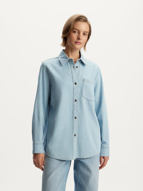 Lightweight denim shirt