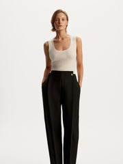 Button-waist trousers
