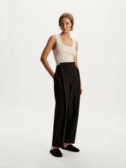 Button-waist trousers