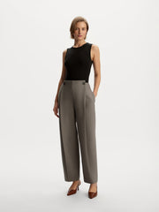 Button-waist trousers