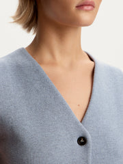 Merino-cotton knit vest