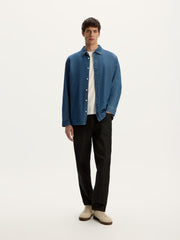 Slim fit denim shirt