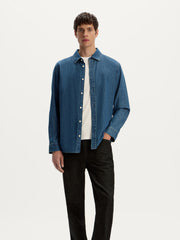 Slim fit denim shirt