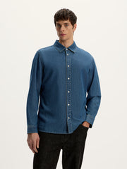 Slim fit denim shirt